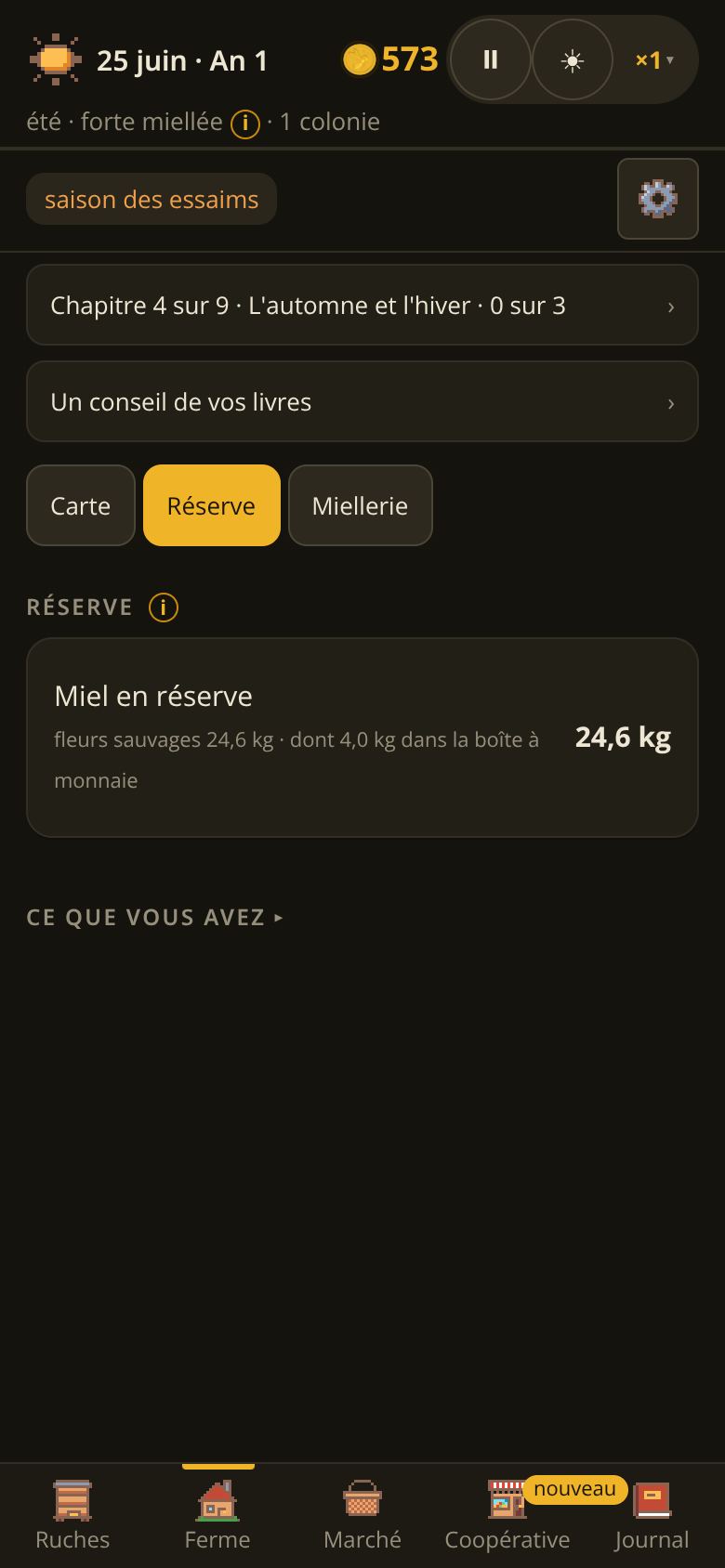 Les 24 premiers kilos, sur un téléphone